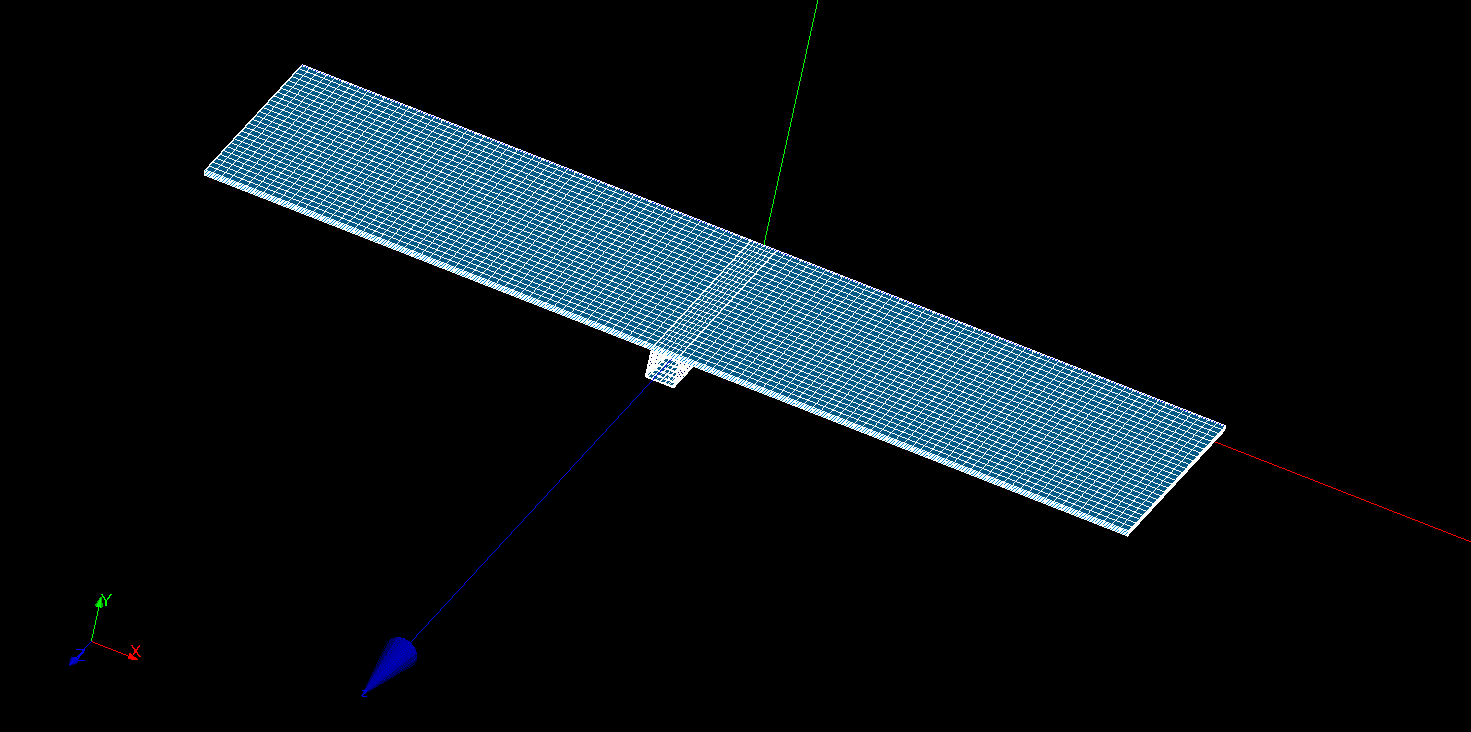 A Beam With a Solar Panel Attached 